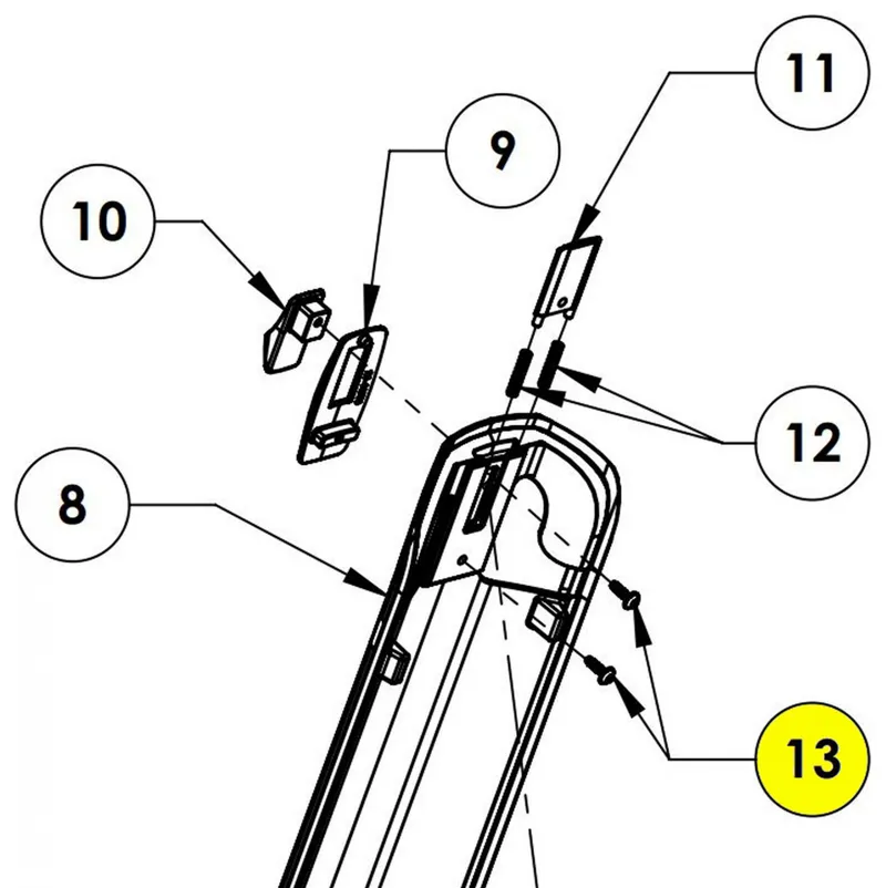 Cube Battery Cover Shift Lock Screw 21- 07453 - 3865